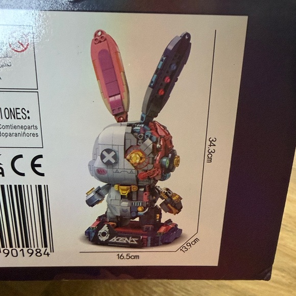 Colorful Robot Bunny Building Toy - Picture 2 of 3